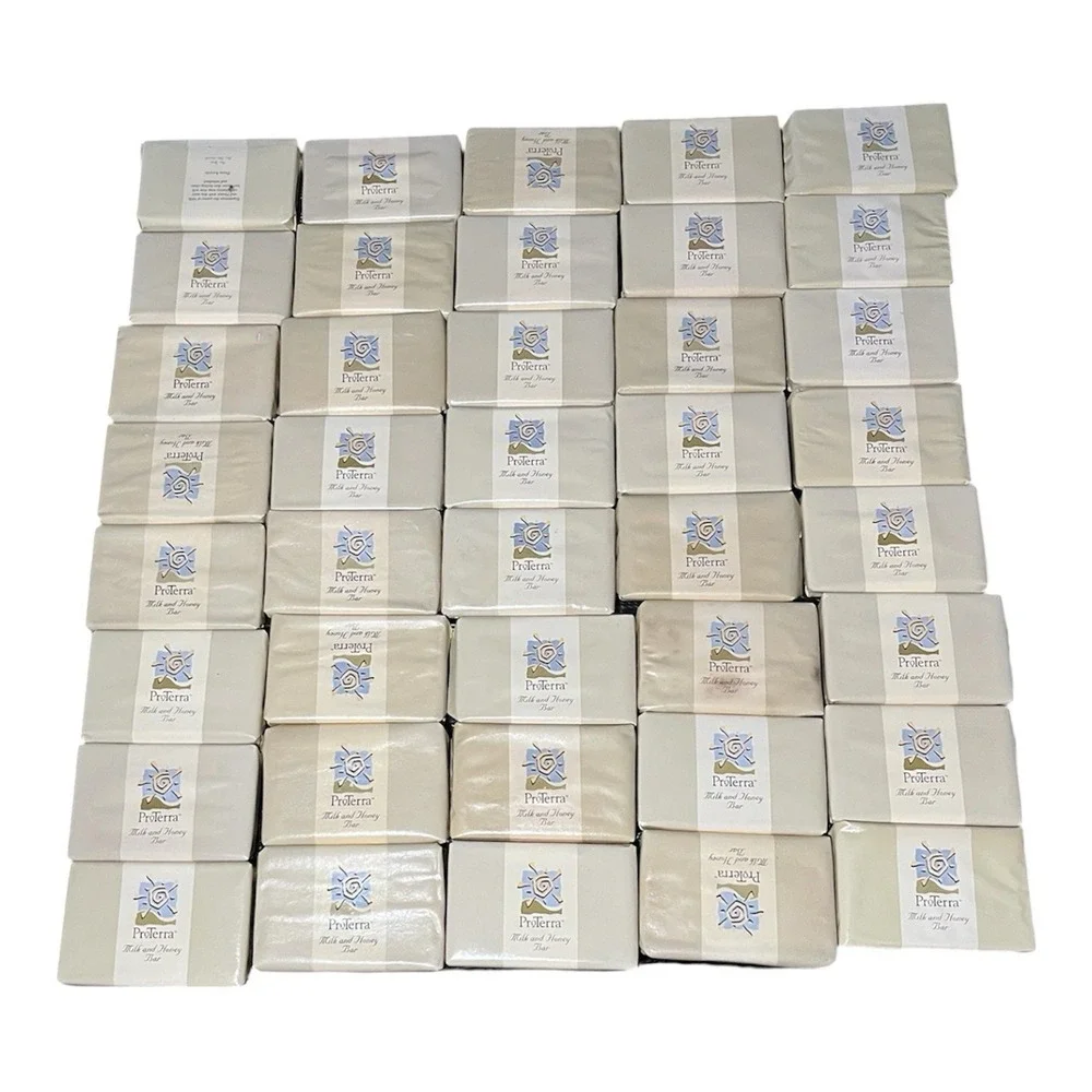 ProTerra Milk And Honey Bar Lot Of 40 Bar Soap